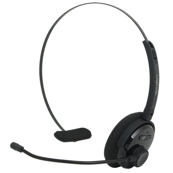 LogiLink BT0027 - Kopfhörer - Kopfband - Büro/Callcenter - Schwarz - Monophon - Kabellos