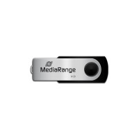 MEDIARANGE MR908 - 8 GB - USB Type-A / Micro-USB - 2.0 - 13 MB/s - Drehring - Schwarz - Silber