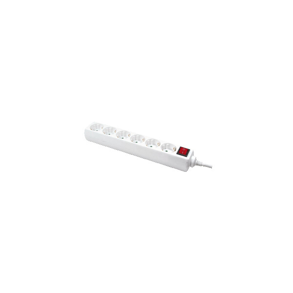 LogiLink LPS202 - 1,5 m - 6 AC-Ausgänge - IP20 - Weiß - TUV / GS - 250 V