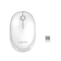 LogiLink optical Maus 2.4 GHz weiß Bluetooth...