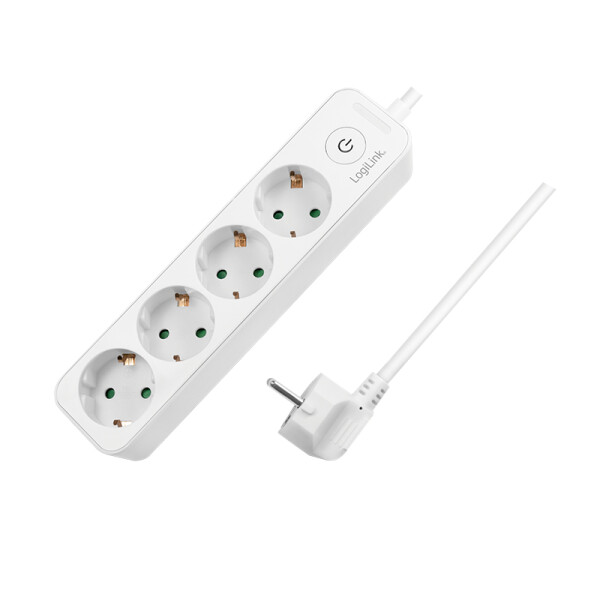 LogiLink LPS245 - 1,5 m - 4 AC-Ausgänge - Indoor - Typ F - Typ F - IP20