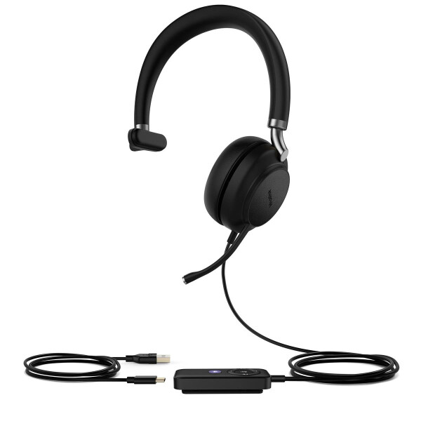 Yealink UH38 Mono Teams - Verkabelt & Kabellos - Büro/Callcenter - 20 - 20000 Hz - 110 g - Kopfhörer - Schwarz
