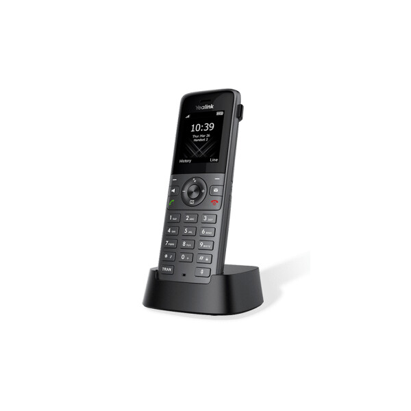 Yealink W73H - IP-Mobiltelefon - Schwarz - Kabelloses Mobilteil - Tisch/Wand - 50 m - 300 m