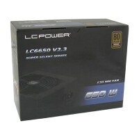 LC-Power LC6650 V2.3 - 650 W - 230 V - 47 - 63 Hz - 5 A - Aktiv - 100 W