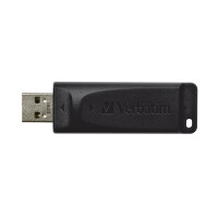 Verbatim Slider - USB-Stick 16 GB - Schwarz - 16 GB - USB Typ-A - 2.0 - 10 MB/s - Dia - Schwarz