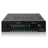 Icy Dock MB992SK-B - HDD - SSD - SATA - Serial ATA II - Serial ATA III - 2.5 Zoll - 6 Gbit/s - Metall - HDD - Leistung