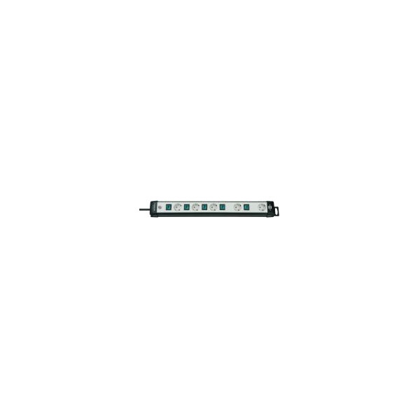 Brennenstuhl BN-1951550600 - 3 m - 5 AC-Ausgänge - Schwarz - Grau - Kunststoff - Schwarz