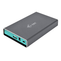 i-tec MySafe USB 3.0 - External case for hard drive 2.5&quot; 9.5mm SATA I/II/III HDD/SSD - HDD / SSD-Geh&auml;use - 2.5 Zoll - SATA - Serial ATA II - Serial ATA III - 5 Gbit/s - USB Konnektivit&auml;t - Grau