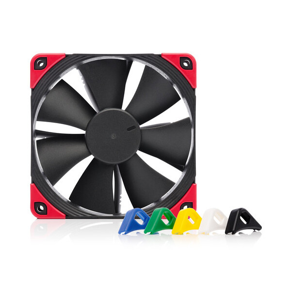 Noctua NF-F12 PWM chromax.black.swap - Ventilator - 12 cm - 300 RPM - 1500 RPM - 93,4 m³/h - Schwarz