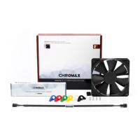 Noctua NF-F12 PWM chromax.black.swap - Ventilator - 12 cm - 300 RPM - 1500 RPM - 93,4 m³/h - Schwarz