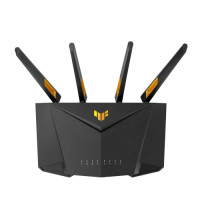 ASUS TUF Gaming AX3000 V2 - Wi-Fi 6 (802.11ax) - Dual-Band (2,4 GHz/5 GHz) - Eingebauter Ethernet-Anschluss - Schwarz - Orange - Tabletop-Router