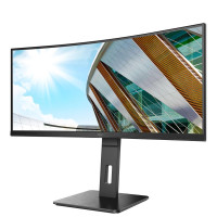 AOC P2 CU34P2A - 86,4 cm (34 Zoll) - 3440 x 1440 Pixel - Quad HD - LED - 1 ms - Schwarz