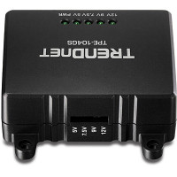 TRENDnet TPE-104GS - IEEE 802.3,IEEE 802.3ab,IEEE 802.3af,IEEE 802.3u,IEEE 802.3x - 10/100/1000Base-T(X) - Voll - Halb - Schwarz - CE - FCC - 48 DC