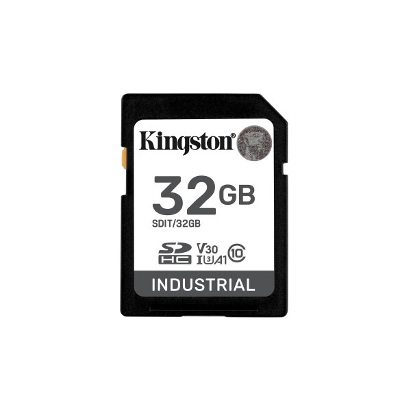 Kingston SD Card 32GB SDHC Industrial -40C to 85C retail - High Capacity SD (SDHC)