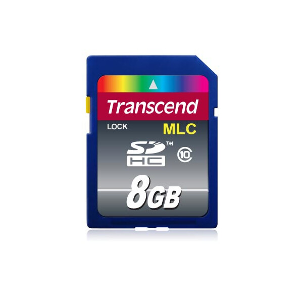 Transcend 8GB SDHC Class 10 - 8 GB - SDHC - Klasse 10 - 20 MB/s - 10 MB/s