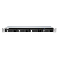 QNAP TR-004U - HDD / SSD-Gehäuse - 2.5/3.5 Zoll - Serial ATA II - Serial ATA III - 6 Gbit/s - Hot-Swap - Schwarz - Grau