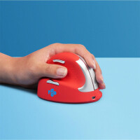 R-Go HE Sport - Ergonomische Maus - Mittel (Handlänge 165-185mm) - linkshändig - Bluetooth - Rot - Linkshändig - Bluetooth - 2400 DPI - Rot
