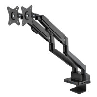Manhattan Aluminium-Tischhalterung mit Gasdruckfeder für zwei Monitore 43.2-81.3cm 17-32Zoll