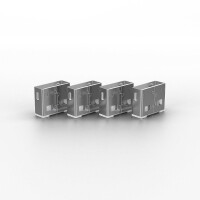 Lindy USB Port Schloss 4 Stueck mit Schlüssel Code Weiß - Kabel