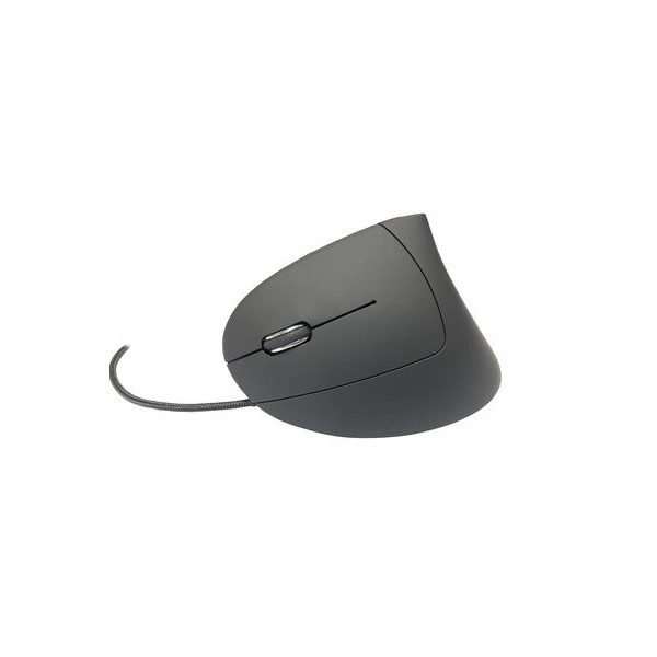 MEDIARANGE MROS231 - Linkshändig - Vertikale Ausführung - Optisch - USB Typ-A - 2400 DPI - Schwarz