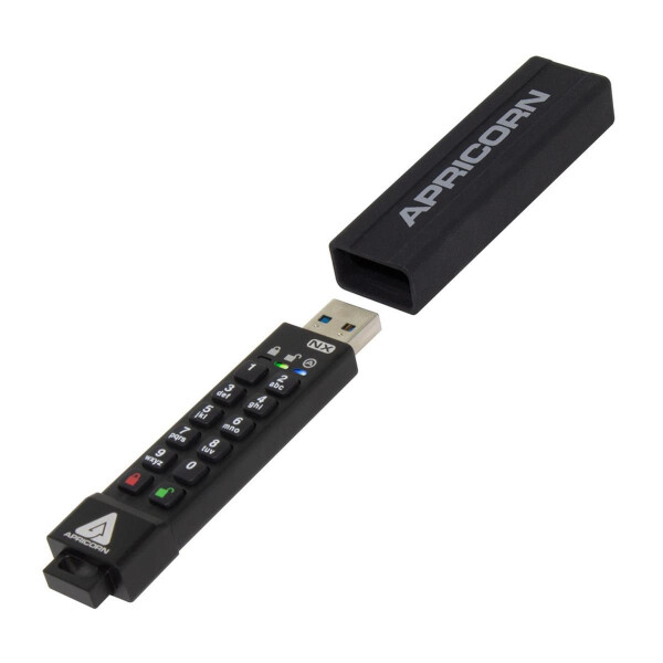 Apricorn ASK3 - 32 GB - USB Typ-A - 3.2 Gen 1 (3.1 Gen 1) - 77 MB/s - Kappe - Schwarz