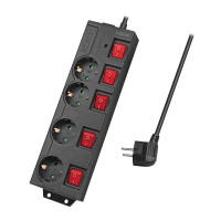 LogiLink LPS251 - 1,5 m - 4 AC-Ausgänge - Indoor -...