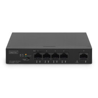 DIGITUS Gigabit Ethernet PoE Switch 4-port PoE + 1-port uplink, 60W PoE Budget