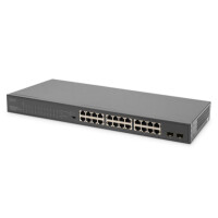 DIGITUS 24-Port Gigabit + 2-Port Gigabit SFP Multi-Mode...