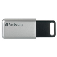 Verbatim Secure Pro - USB 3.0-Stick 16 GB - Silber - 16 GB - USB Typ-A - 3.2 Gen 1 (3.1 Gen 1) - Ohne Deckel - Silber
