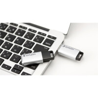 Verbatim Secure Pro - USB 3.0-Stick 16 GB - Silber - 16 GB - USB Typ-A - 3.2 Gen 1 (3.1 Gen 1) - Ohne Deckel - Silber