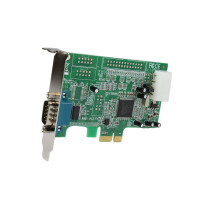 StarTech.com Seriell RS232 PCI Express Schnittstellenkarte mit 16550 UART - Low Profile - PCIe - Seriell - PCI 1.1 - RS-232 - Gr&uuml;n - CE - FCC