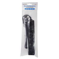LogiLink LPS238B - 1,5 m - 6 AC-Ausgänge - Indoor - IP20 - Schwarz - 250 V