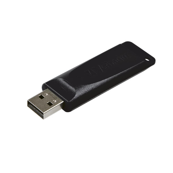 Verbatim Slider - USB-Stick 64 GB - Schwarz - 64 GB - USB Typ-A - 2.0 - 10 MB/s - Dia - Schwarz