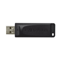 Verbatim Slider - USB-Stick 64 GB - Schwarz - 64 GB - USB Typ-A - 2.0 - 10 MB/s - Dia - Schwarz