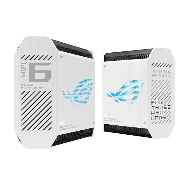 ASUS ROG Rapture GT6 White 2PK AX10000 Whole-Home Tri-band Mesh WiFi 6 Router 802.11 - Router - WLAN