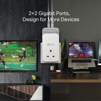 TP-LINK Powerline PG2400P Kit Passthrough Kit - Stromnetz (Powerline) - 1,43 Gbps