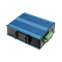 DIGITUS 4-Port 10/100Base-TX to 100Base-FX Industrial...