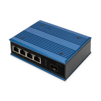 DIGITUS 4-Port 10/100Base-TX to 100Base-FX Industrial Ethernet Switch