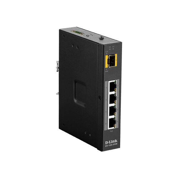 D-Link DIS-100G-5PSW - Unmanaged - L2 - Gigabit Ethernet (10/100/1000) - Vollduplex - Power over Ethernet (PoE) - Wandmontage