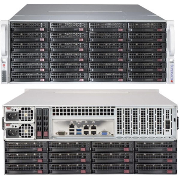 Supermicro Server Geh 4U/1x1200W/36x3.5" 847BE2C-R1K23LPB - Gehäuse - 3,5"