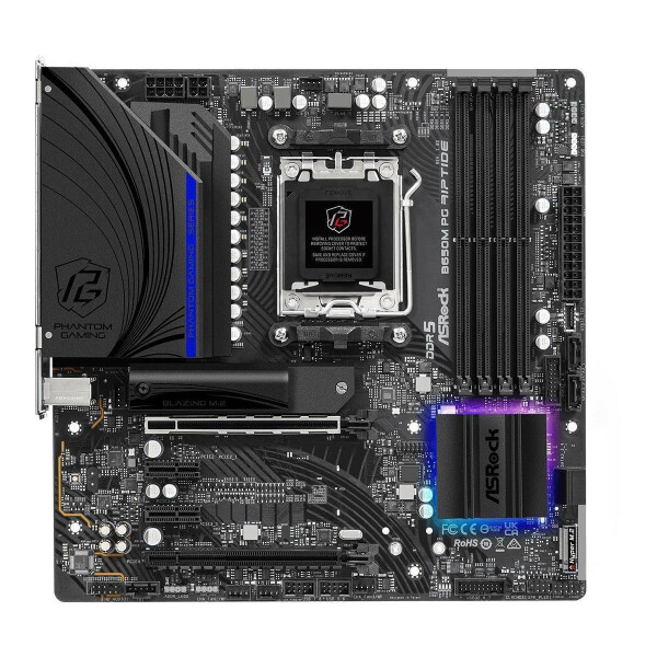 ASRock B650M PG Riptide - AMD - Buchse AM5 - DDR5-SDRAM - 128 GB - DIMM - Dual-channel