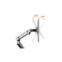 Durable 509723 - Klemme - 8 kg - 43,2 cm (17 Zoll) - 81,3 cm (32 Zoll) - 100 x 100 mm - Silber