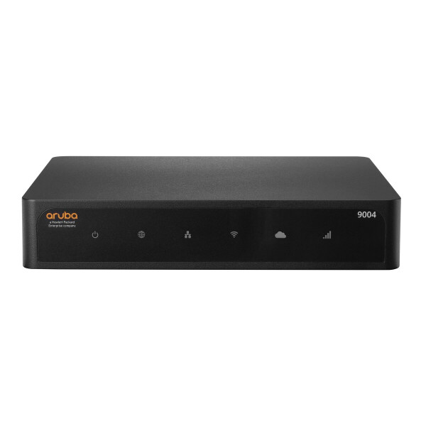 HPE a Hewlett Packard Enterprise company Aruba 9004 (RW) - Schwarz - LAN - Status - WAN - WLAN - 100,1000 Mbit/s - 3DES - AES - RJ-45 - 25 W