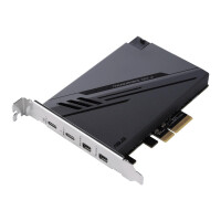 ASUS ThunderboltEX 4 - PCIe - Mini DisplayPort - PCIe - Thunderbolt - USB 2.0 - USB 3.2 Gen 2 (3.1 Gen 2) - PCIe 3.0 - Schwarz - PC - Intel Thunderbolt 4 JHL8540