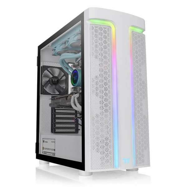 Thermaltake H590 TG ARGB - Midi Tower - PC - Weiß - ATX - EATX - micro ATX - Mini-ITX - SPCC - Gehärtetes Glas - Multi