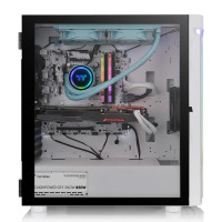 Thermaltake H590 TG ARGB - Midi Tower - PC - Weiß - ATX - EATX - micro ATX - Mini-ITX - SPCC - Gehärtetes Glas - Multi