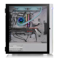 Thermaltake H590 TG ARGB - Midi Tower - PC - Weiß - ATX - EATX - micro ATX - Mini-ITX - SPCC - Gehärtetes Glas - Multi