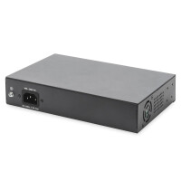 DIGITUS 8-Port Gigabit PoE Switch, 19 Zoll, Unmanaged, 2 Uplinks