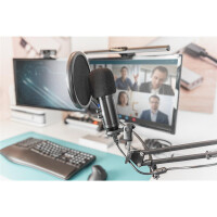 DIGITUS Kondensatormikrofon USB 1.5m schwarz - Digital/Daten