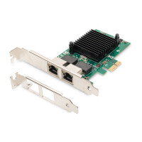 DIGITUS Dual Gigabit Ethernet PCI Express Karte, 2-Port